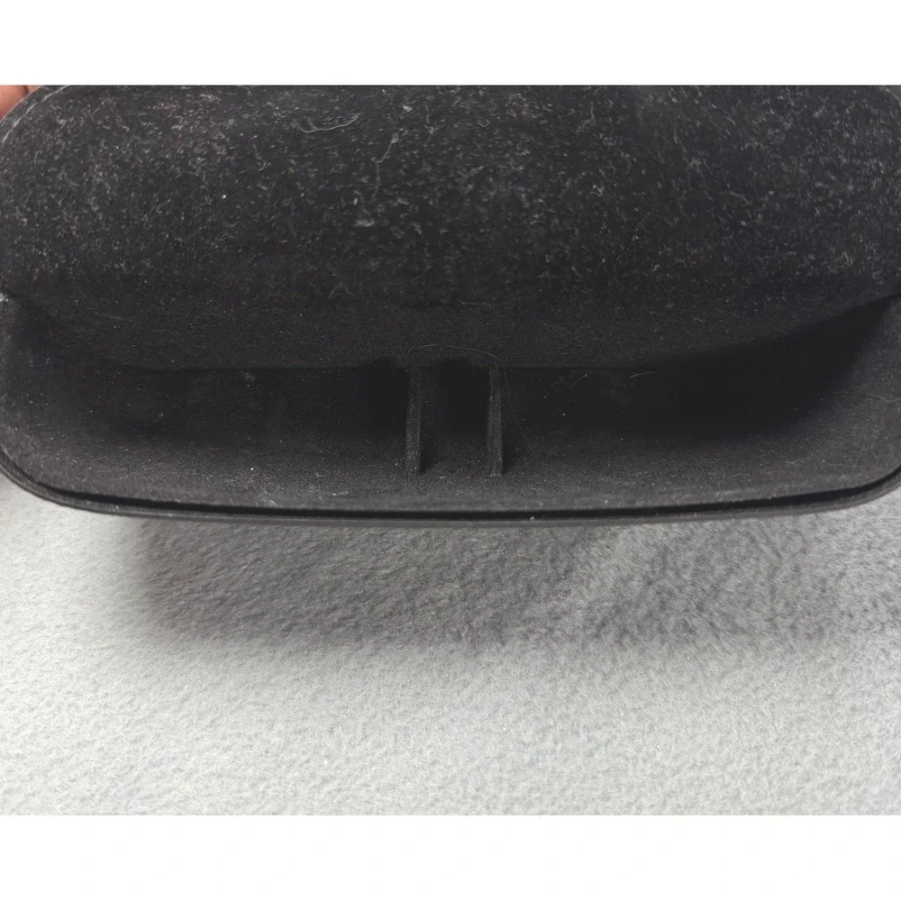 Ray-Ban Black Pebbled Leather Sunglasses Case Snap Closure Replacement Pouch - Picture 4 of 4